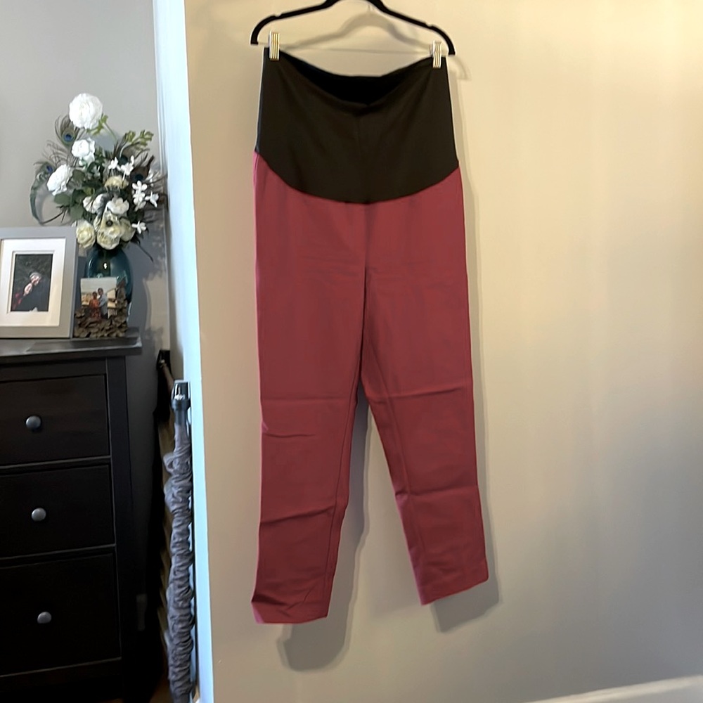 Loft Maternity Dress Pants | red | size 14